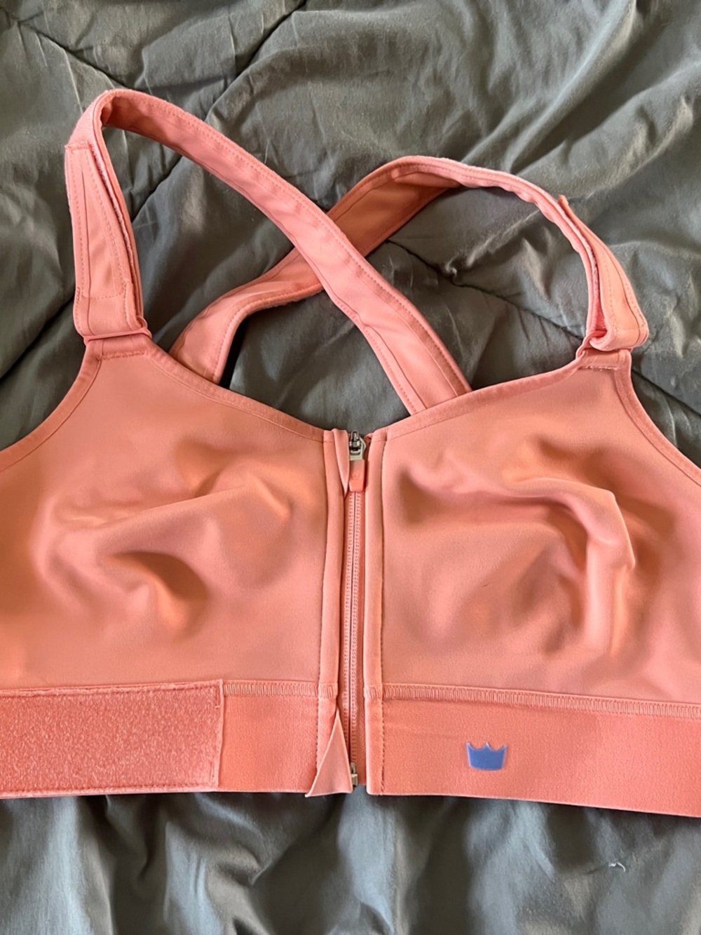 SHEFIT Coral Front-Zip Adjustable Sports Bra 1Luxe